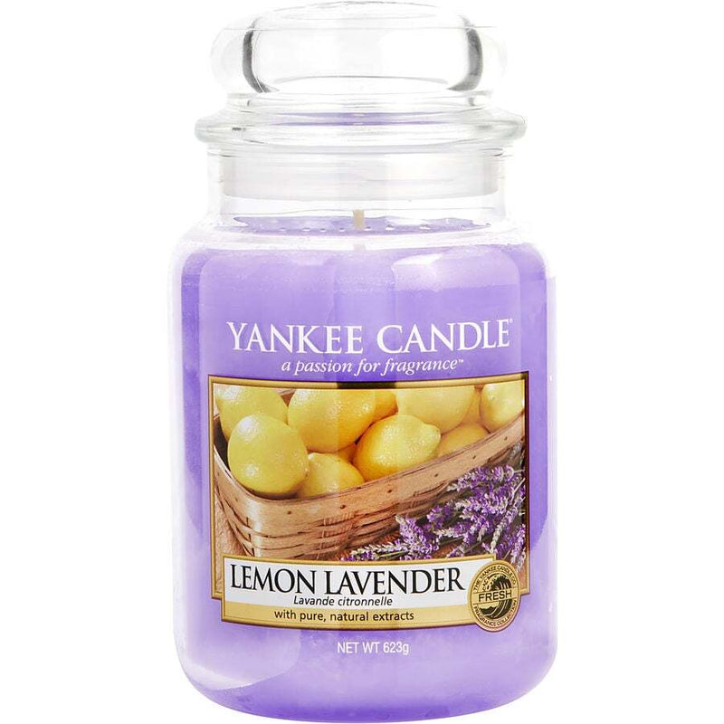 YANKEE CANDLE by Yankee Candle (UNISEX) - LEMON LAVENDER SCENTED LARGE JAR 22 OZ