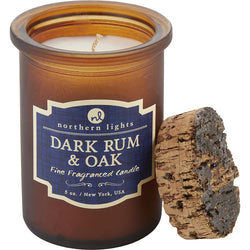 DARK RUM & OAK SCENTED by Northern Lights (UNISEX) - SPIRIT JAR CANDLE - 5 OZ. BURNS APPROX. 35 HRS.