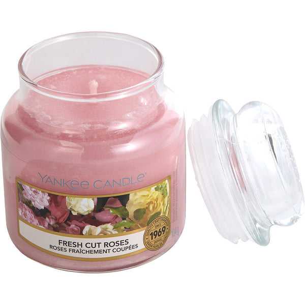 YANKEE CANDLE by Yankee Candle (UNISEX) - FRESH CUT ROSES SCENTED SMALL JAR 3.6 OZ