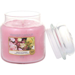 YANKEE CANDLE by Yankee Candle (UNISEX) - FRESH CUT ROSES SCENTED MEDIUM JAR 14.5 OZ