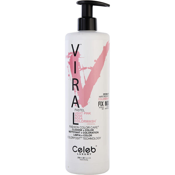 CELEB LUXURY by Celeb Luxury (UNISEX) - VIRAL COLORWASH PASTEL PINK 25 OZ