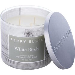 PERRY ELLIS WHITE BIRCH by Perry Ellis (UNISEX) - SCENTED CANDLE 14.5 OZ