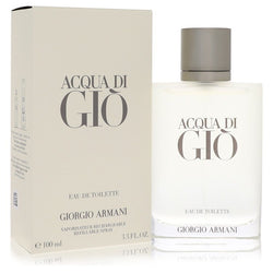 Acqua Di Gio by Giorgio Armani Eau De Toilette Spray Refillable 3.4 oz (Men)