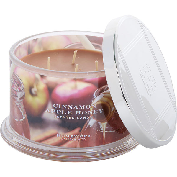 HOMEWORX CINNAMON APPLE HONEY by Slatkin + Co. (UNISEX) - SCENTED CANDLE 18 OZ